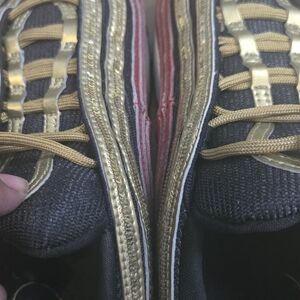 Nike Air Max 97 Red Gold Sequin Women's Sneaker